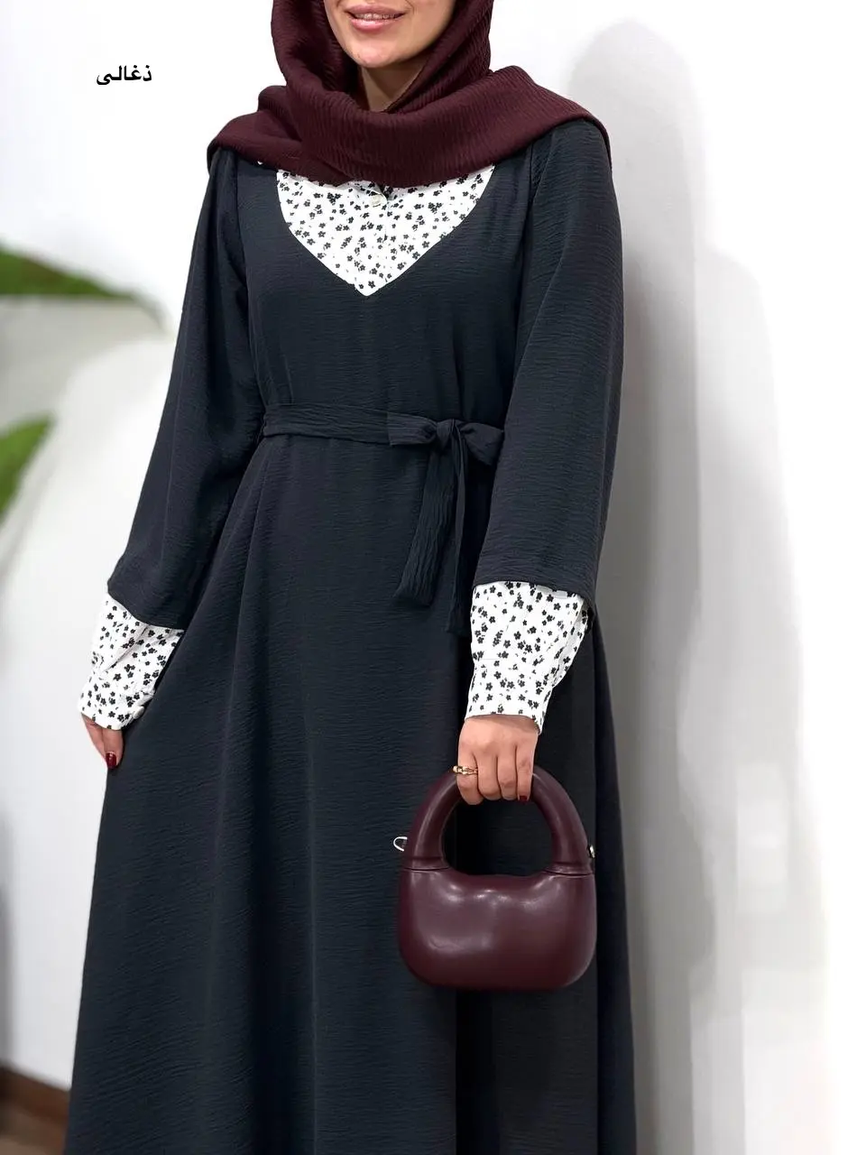 پیراهن مانتویی بلند نورین بهاره